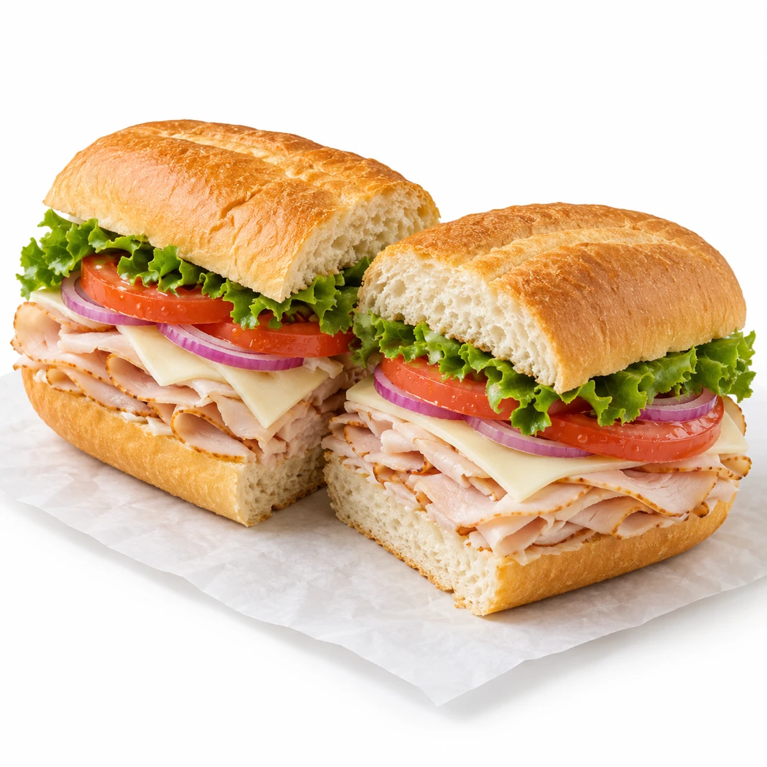 Custom cold deli sandwich serving concept