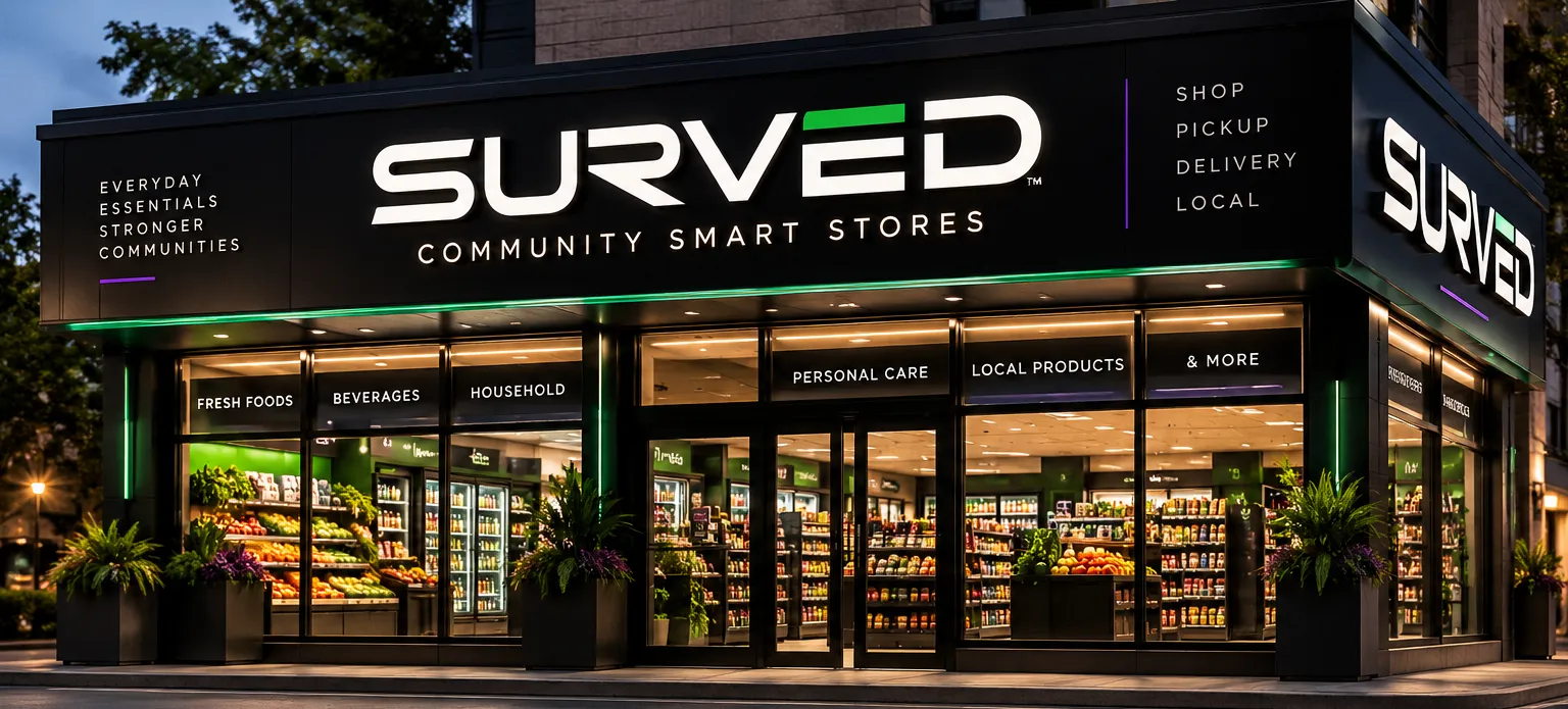 SURVED community smart store architectural concept